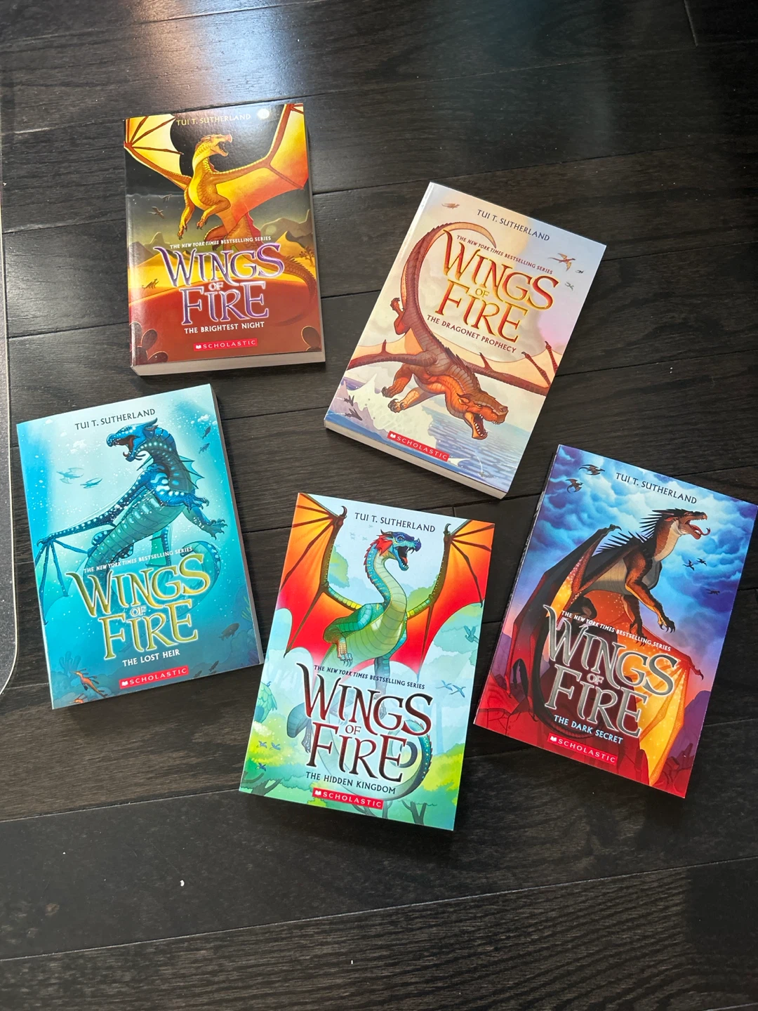 Brand new (never read) Wings of Fire The First Five Books