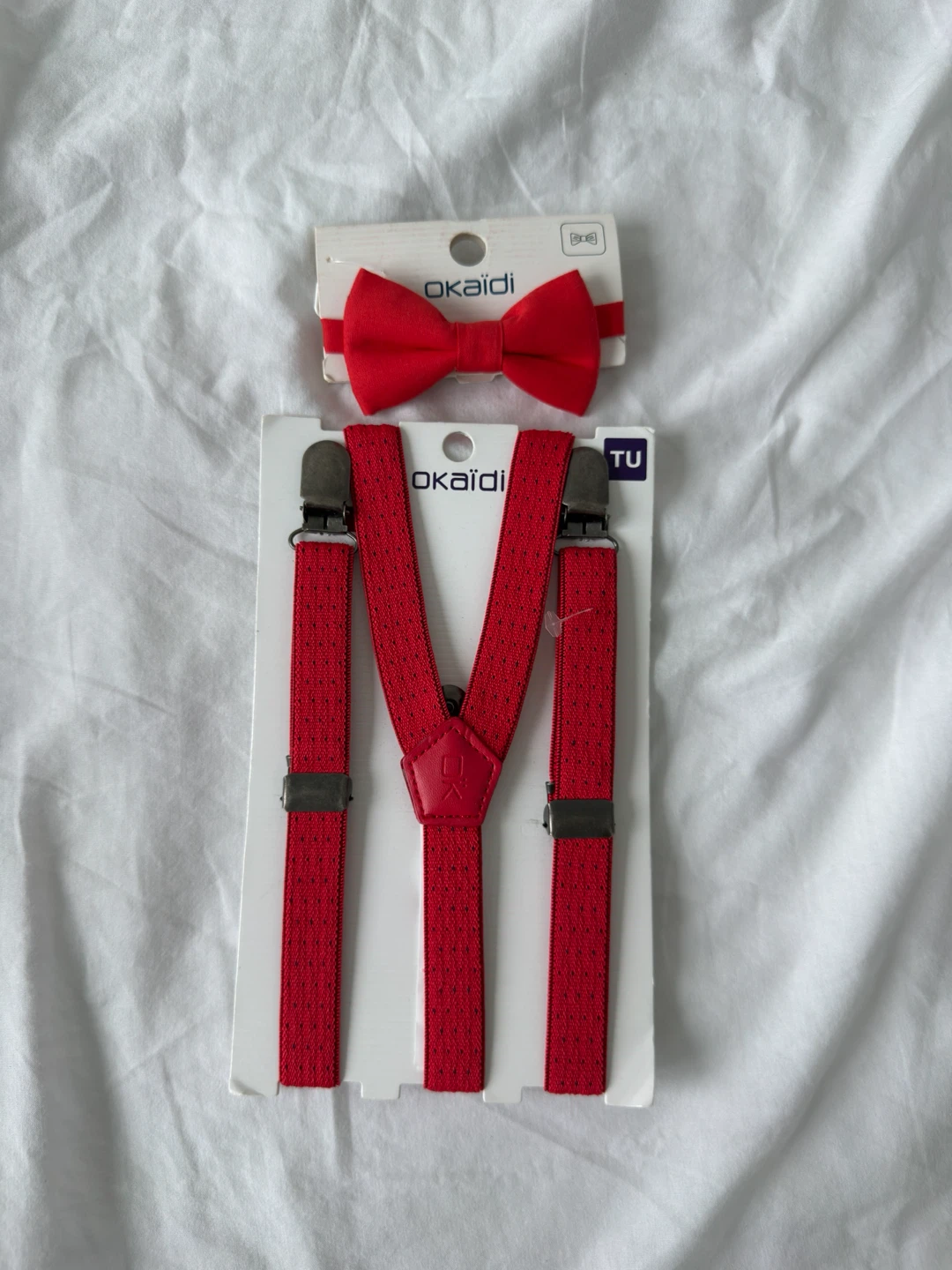 Bow tie and suspenders. Price per item/ picture