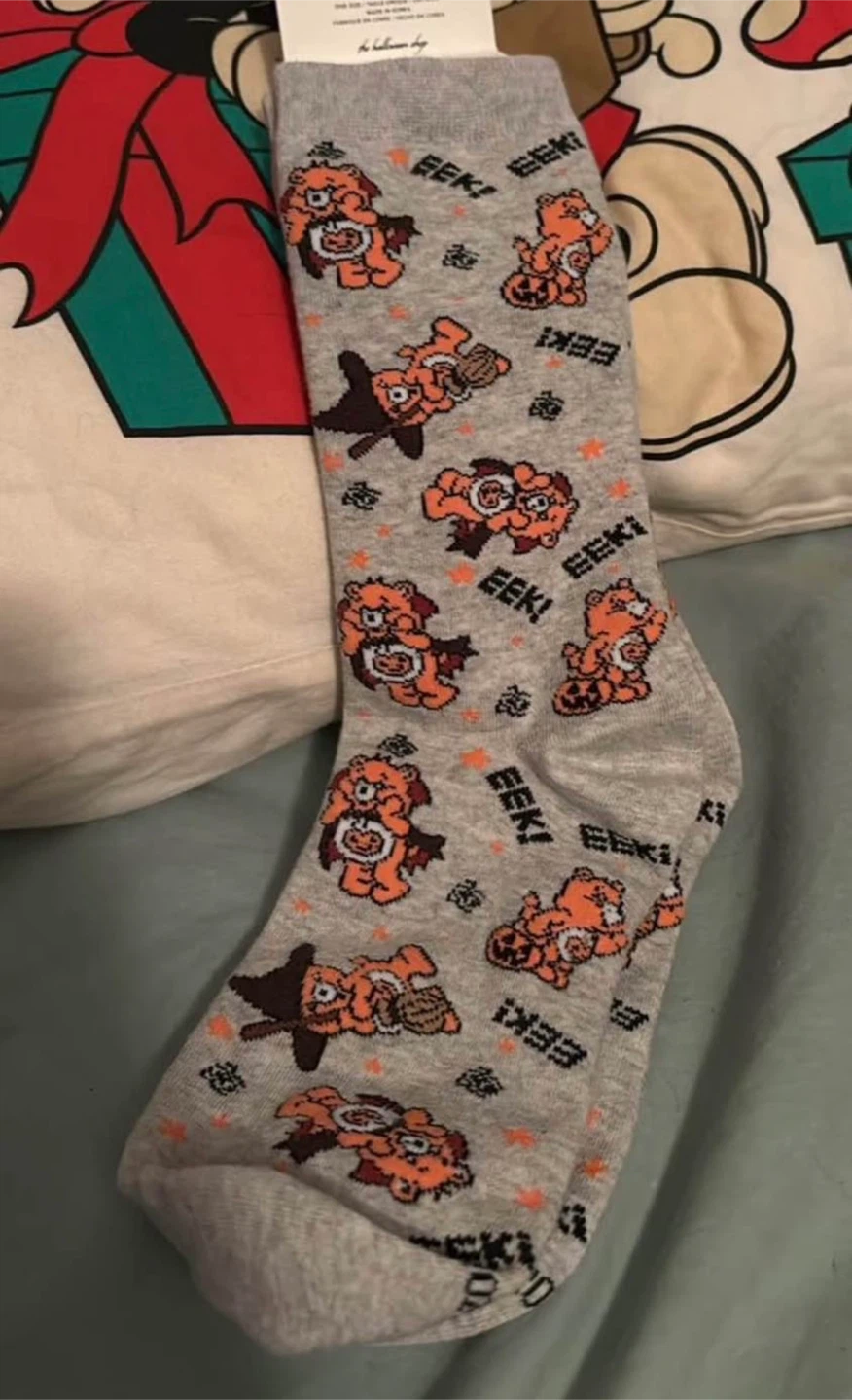 American eagle care bear Halloween socks tags on