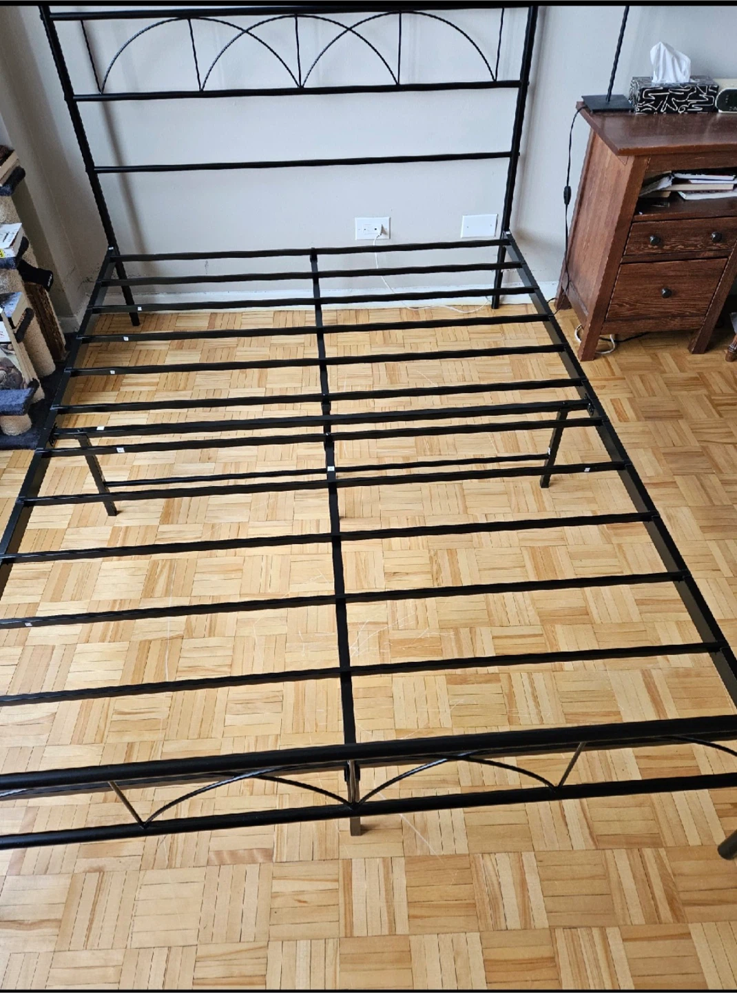 Black Metal Bed Frame Double/Full - photo 2