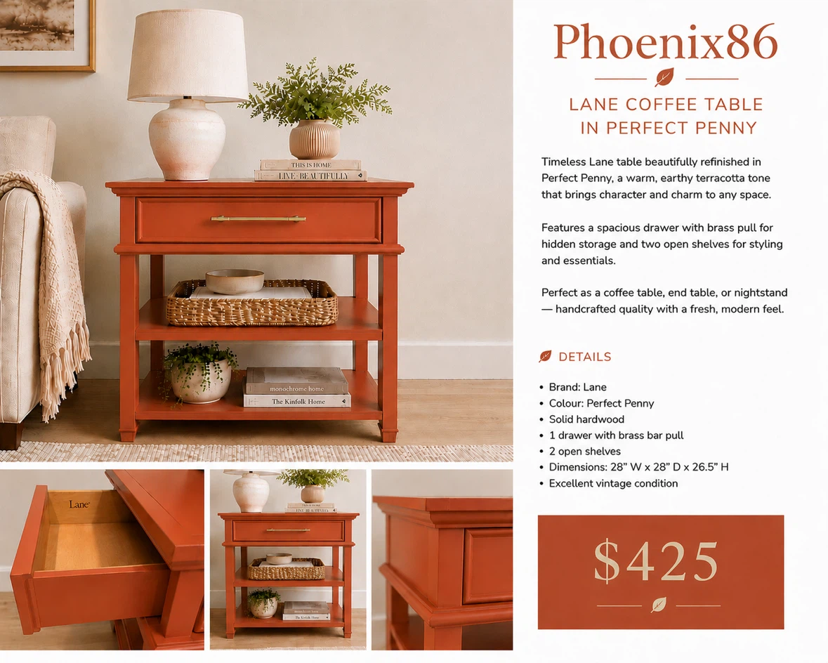 Lane Coffee Table - Perfect Penny