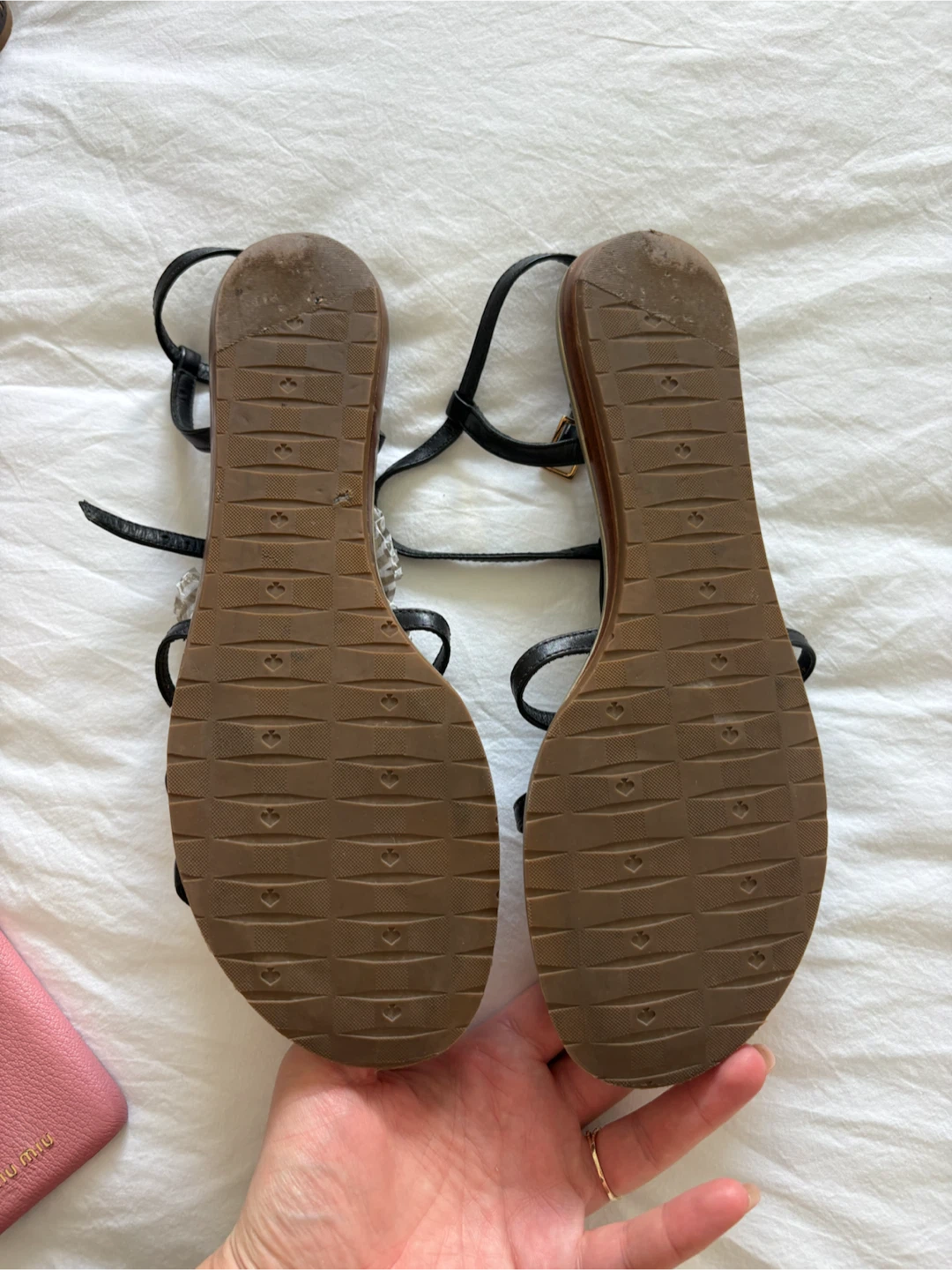 Kate Spade New York Black Gold Accent Flat Sandals - photo 2