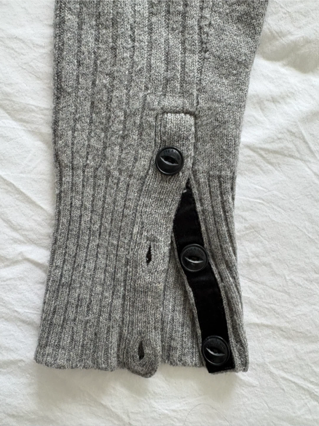 Rag & Bone Grey Ribbed Sweater - Size M - photo 3