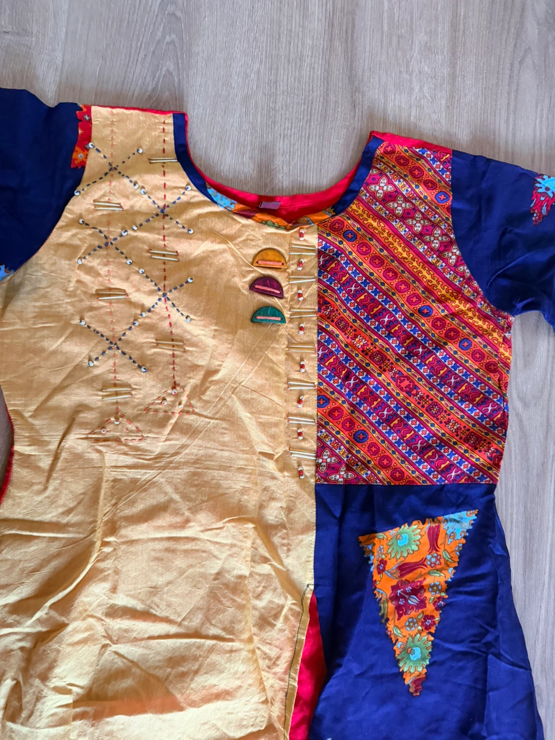 Women's Colorful Patchwork Kurti XL - photo 2
