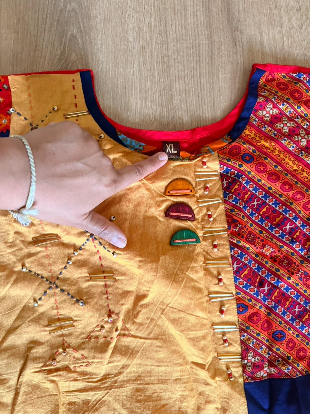 Women's Colorful Patchwork Kurti XL - photo 3