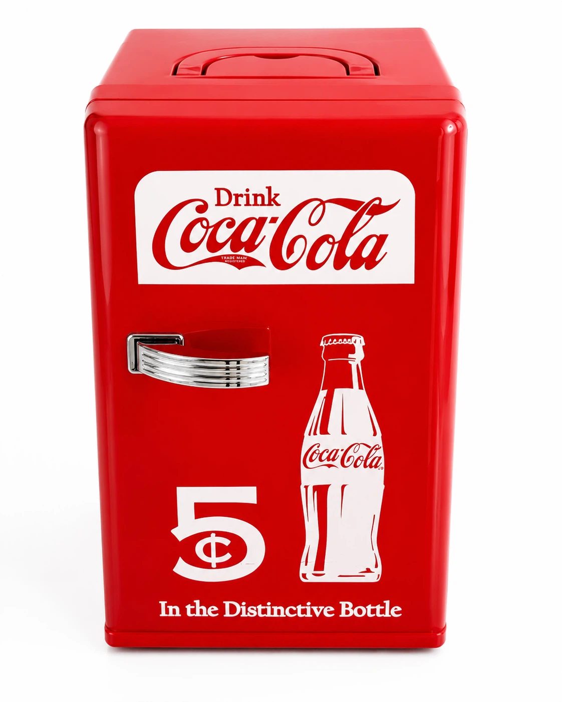 Retro Coca-Cola 5¢ Mini Fridge – Vintage Style Portable Cooler
