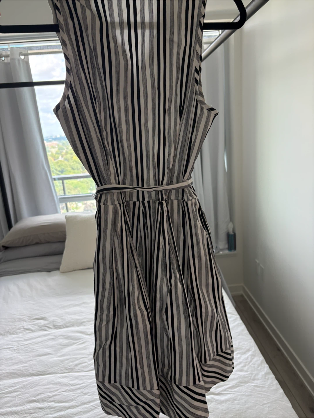 Milly Striped Sleeveless Shirtdress - photo 2