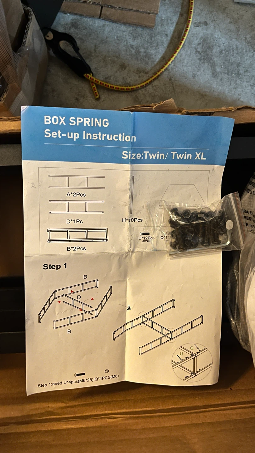 Twin XL Box Spring Frame