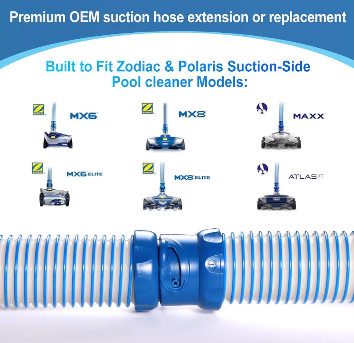 Replacement Twist Lock Hose for Zodiac & Polaris Pool Cleaners - photo 2