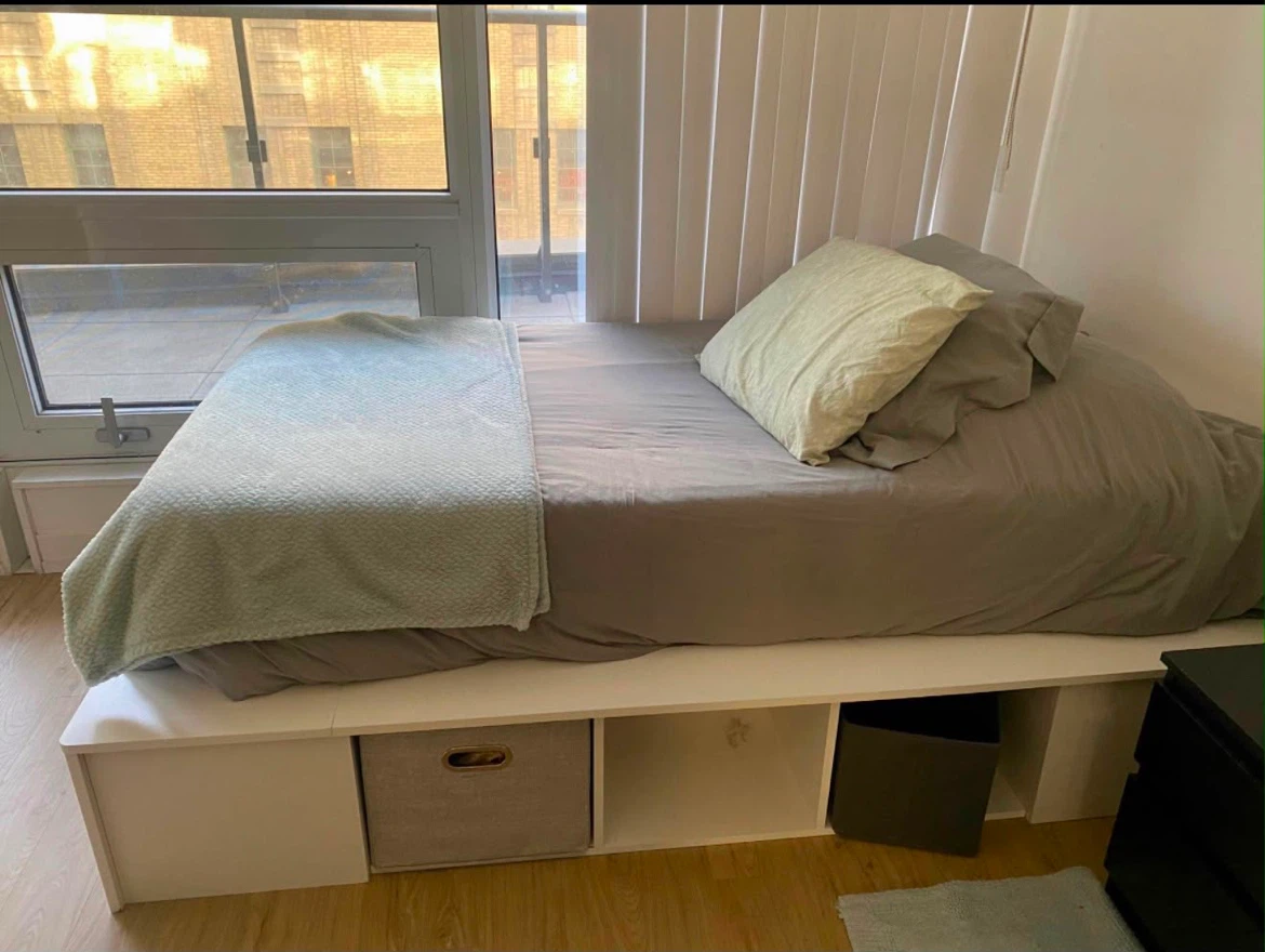 Single Bed Frame with Storage