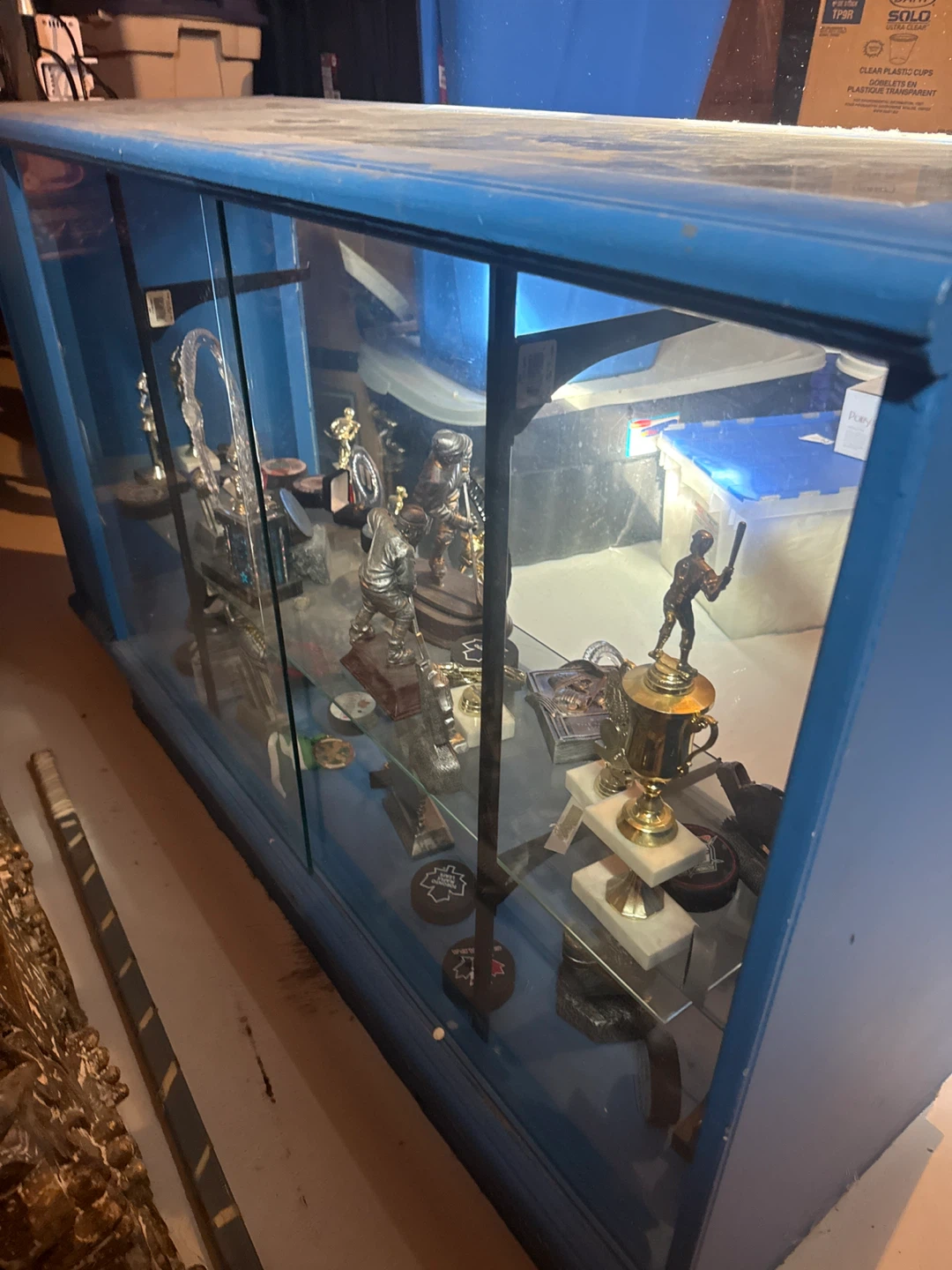 Blue Display Case Cabinet - photo 3