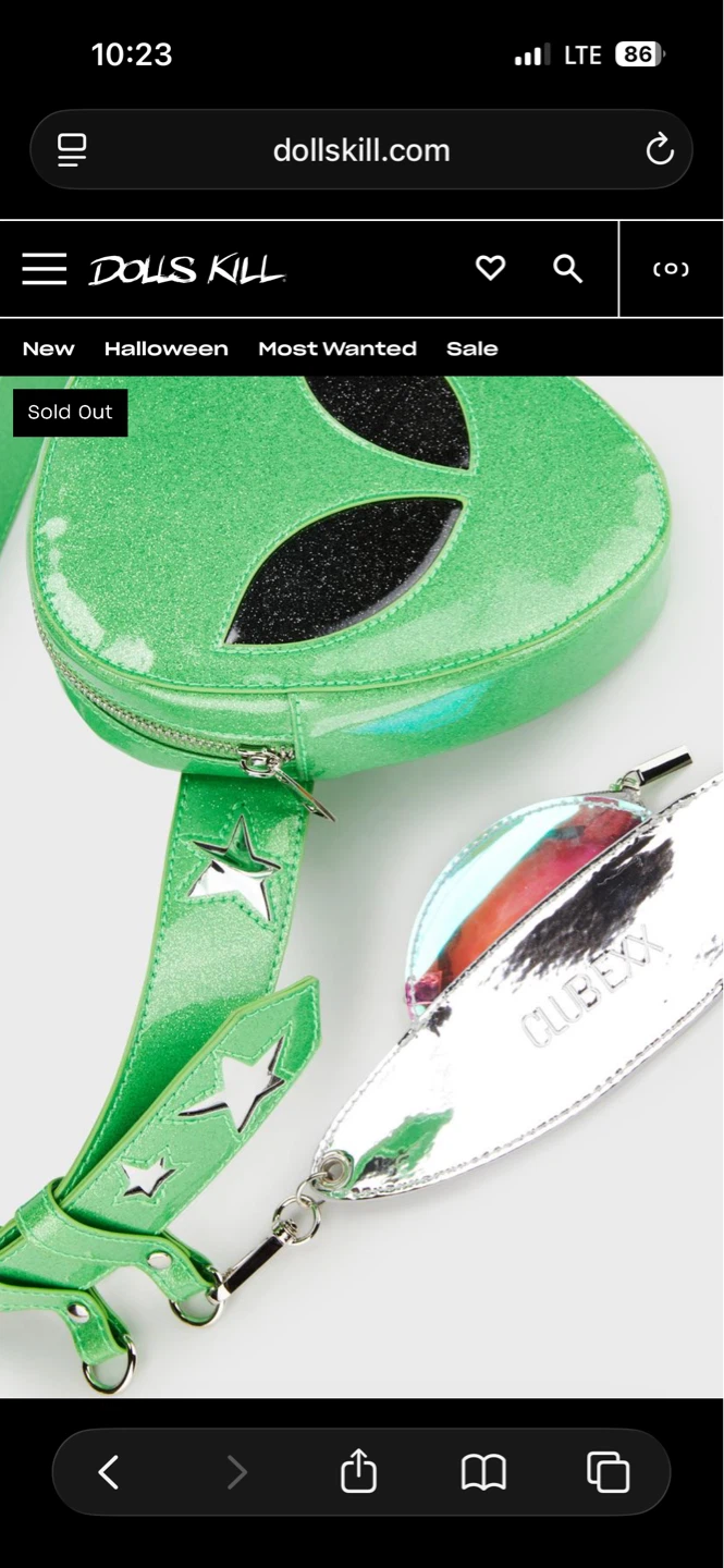 Club Exx Alien Glitter Bag & UFO Pouch Set (Dolls Kill) - photo 2