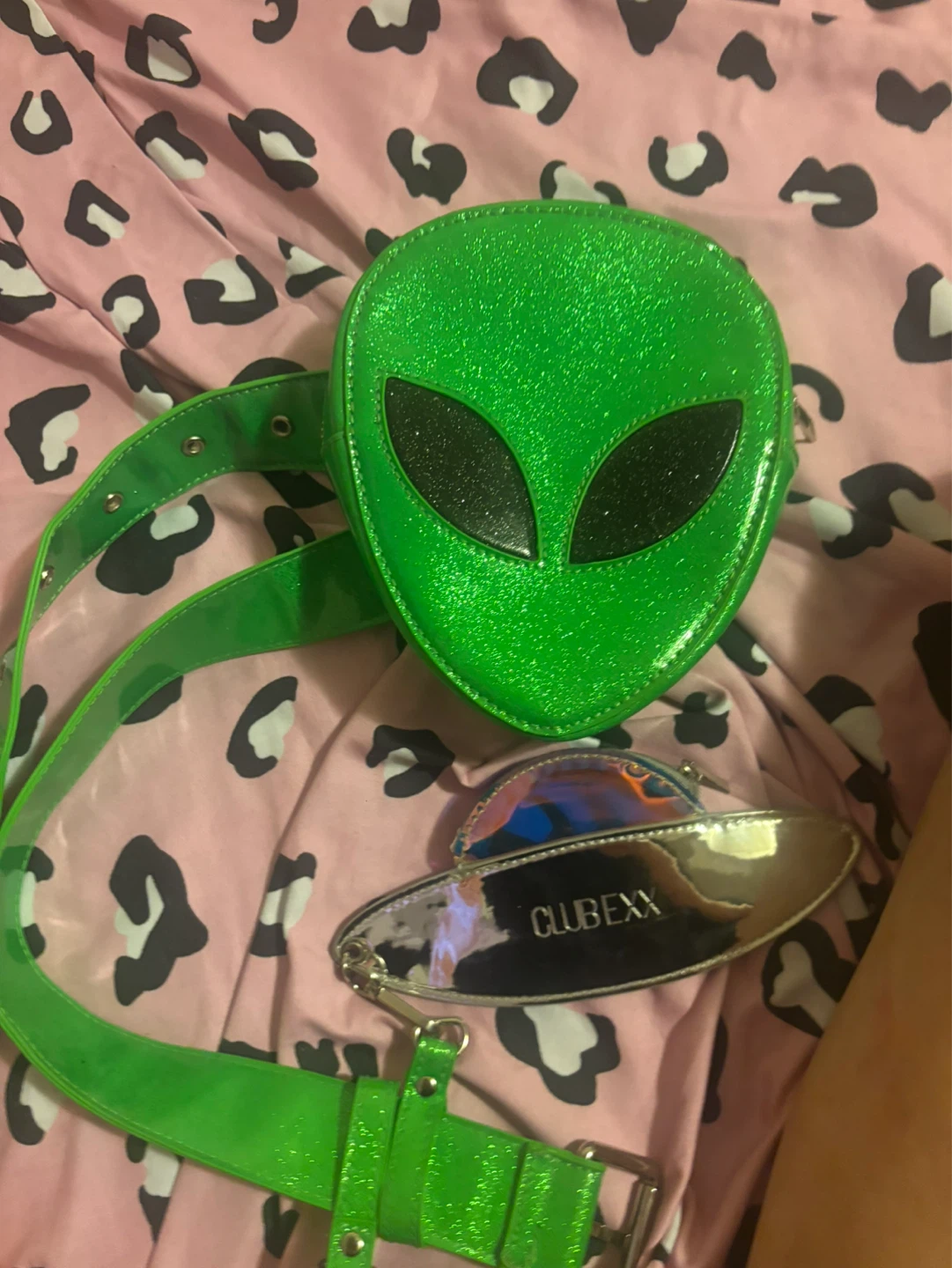 Club Exx Alien Glitter Bag & UFO Pouch Set (Dolls Kill) - photo 3