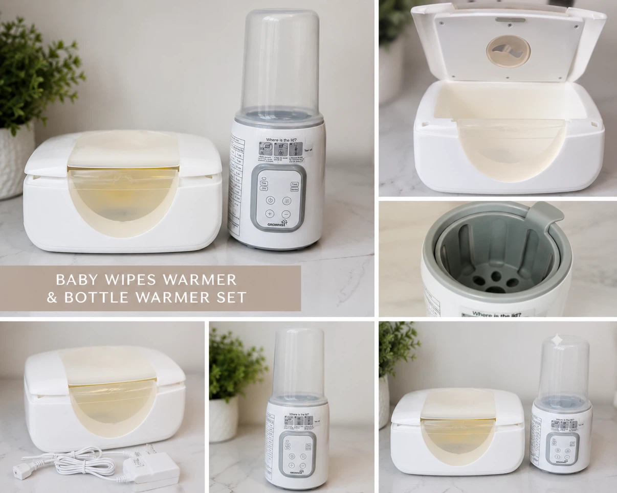 GROWNS Baby Wipes & Bottle Warmer Set