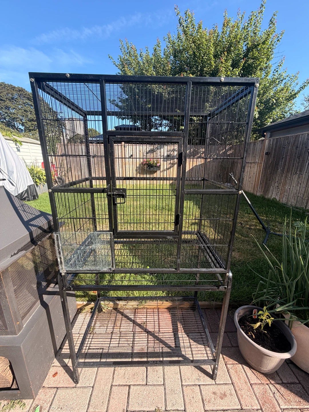 Large Black Bird Cage