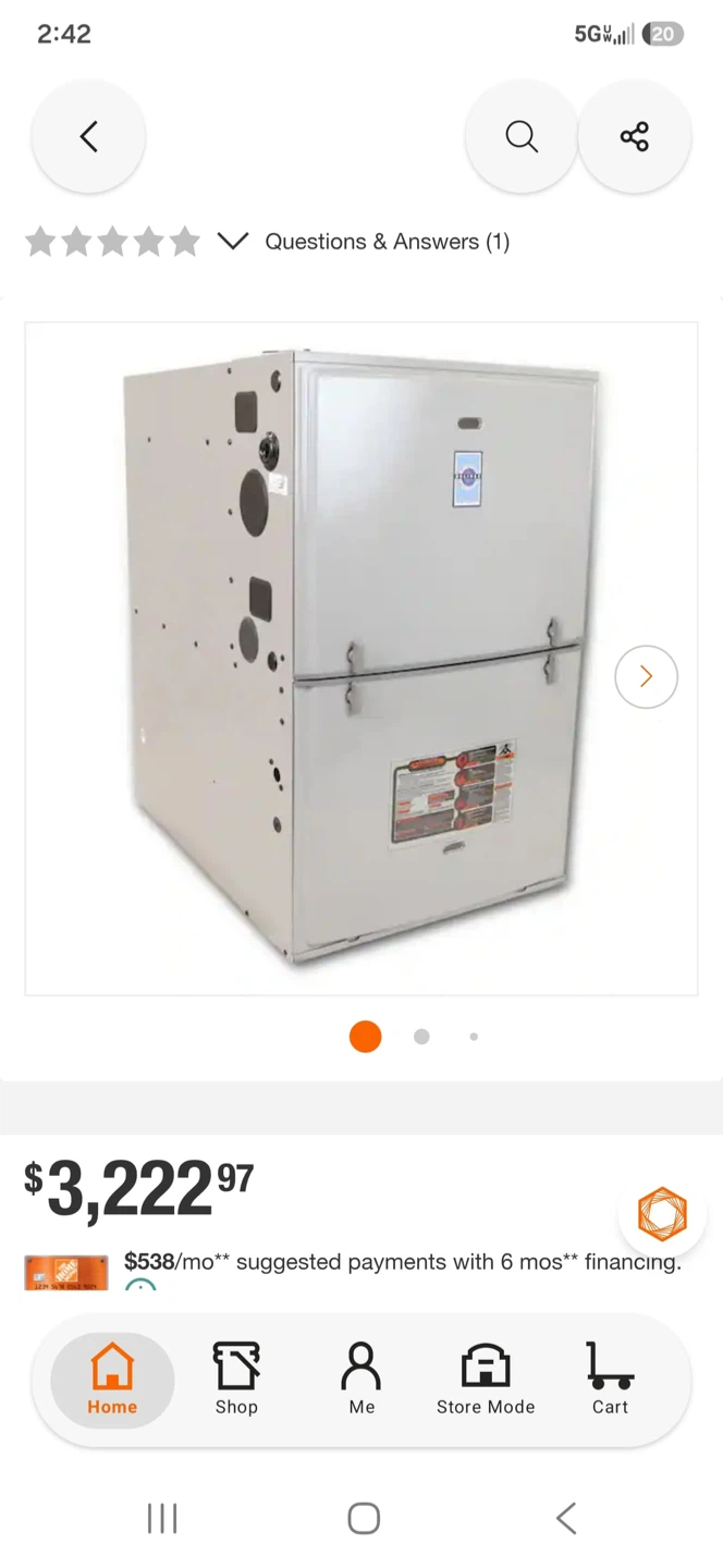 Eclipse 60,000 BTU 96% 4-Way Gas Furnace - photo 2