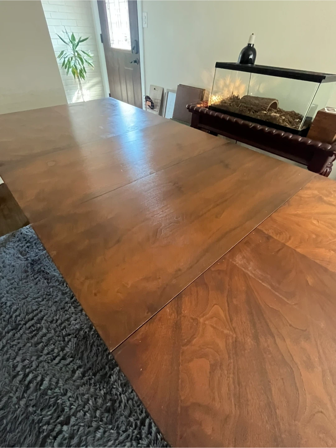 VINTAGE LANE DINING TABLE • 2 ORIGINAL LEAVES + TABLE PADS - photo 4