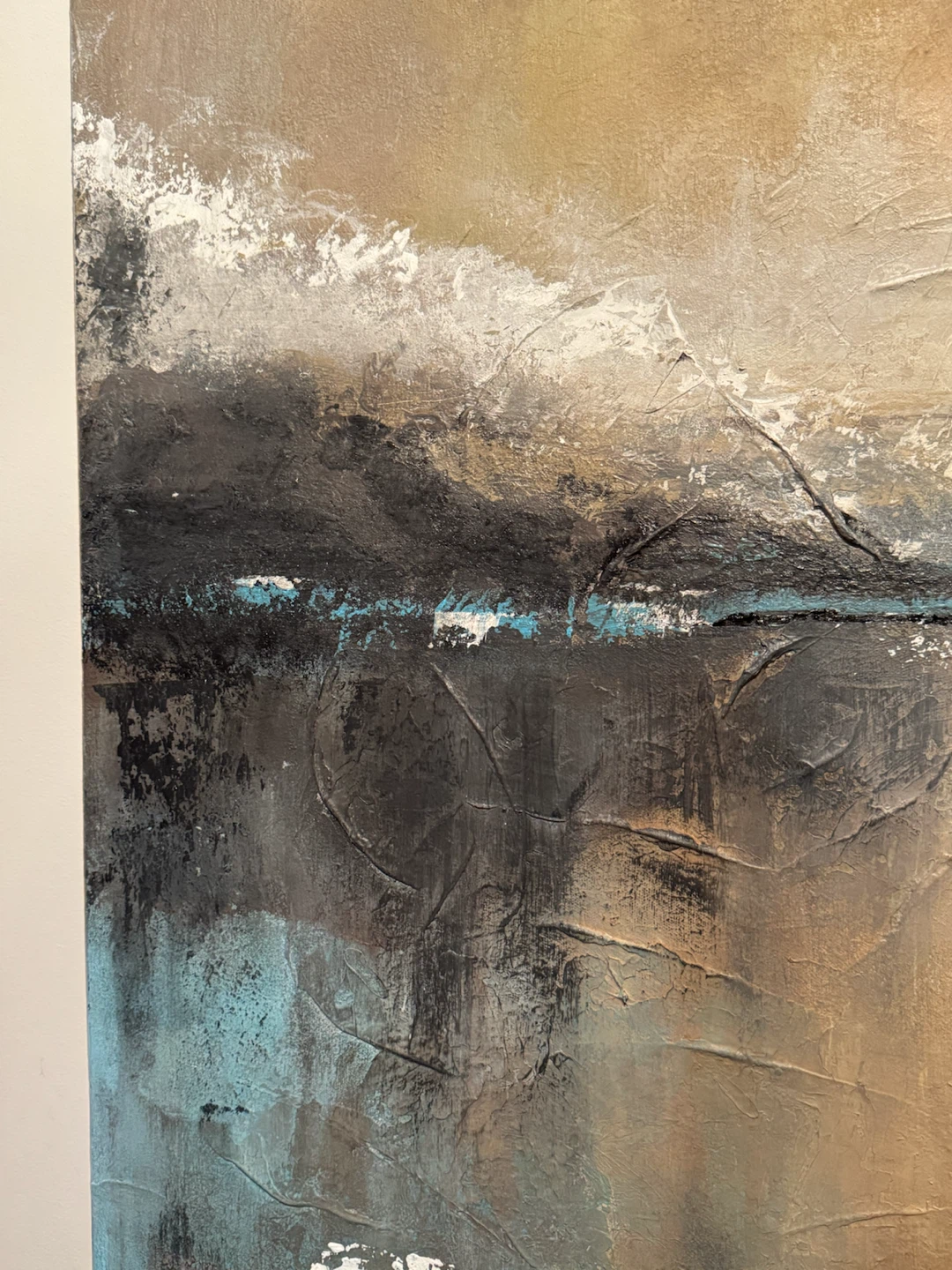 Giant original abstract landscape painting home decor - photo 3