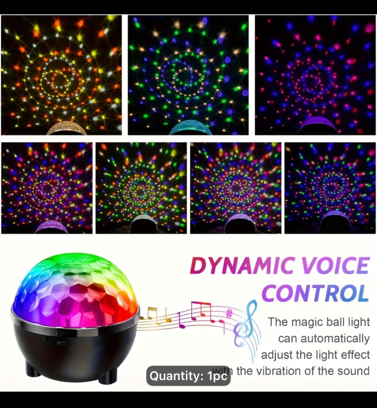 Mini Disco Ball Light with Remote - photo 4