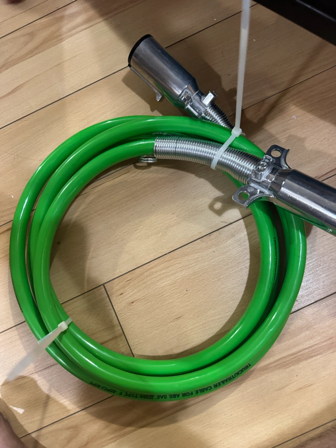 7 Way Trailer Plug Extension Cable - 12 Feet, Green - photo 2