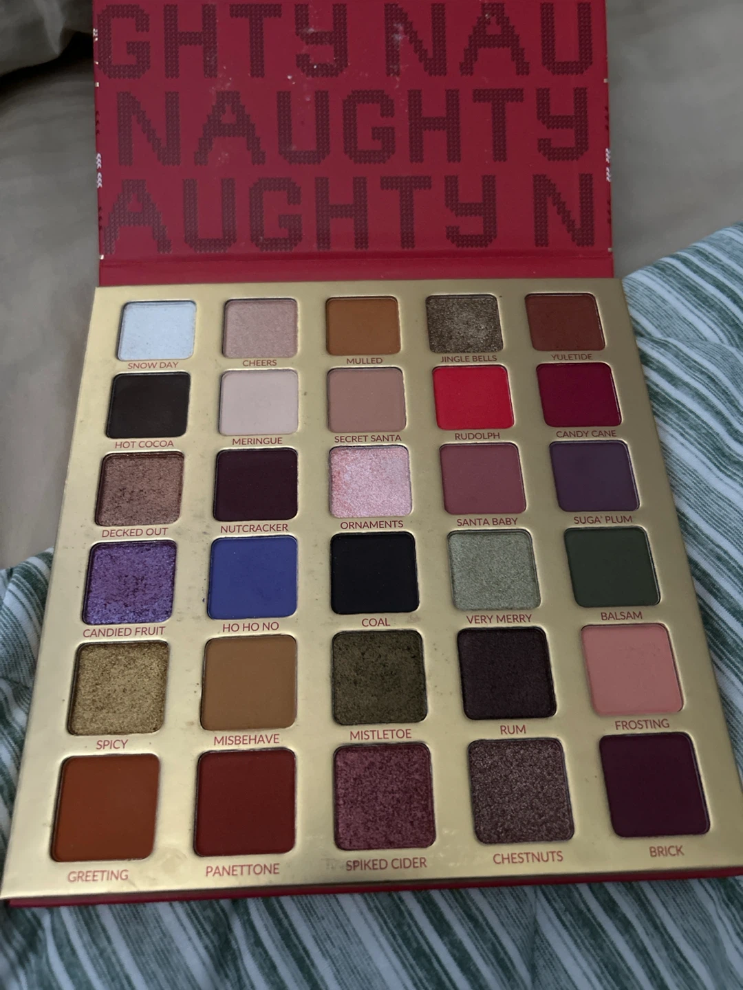 BH Cosmetics Ho Ho Holidays Naughty 30 Color Shadow Palette