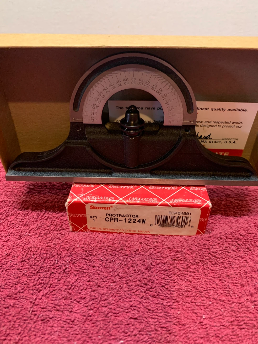 STARRETT PROTRACTOR - HEAD ONLY - photo 3