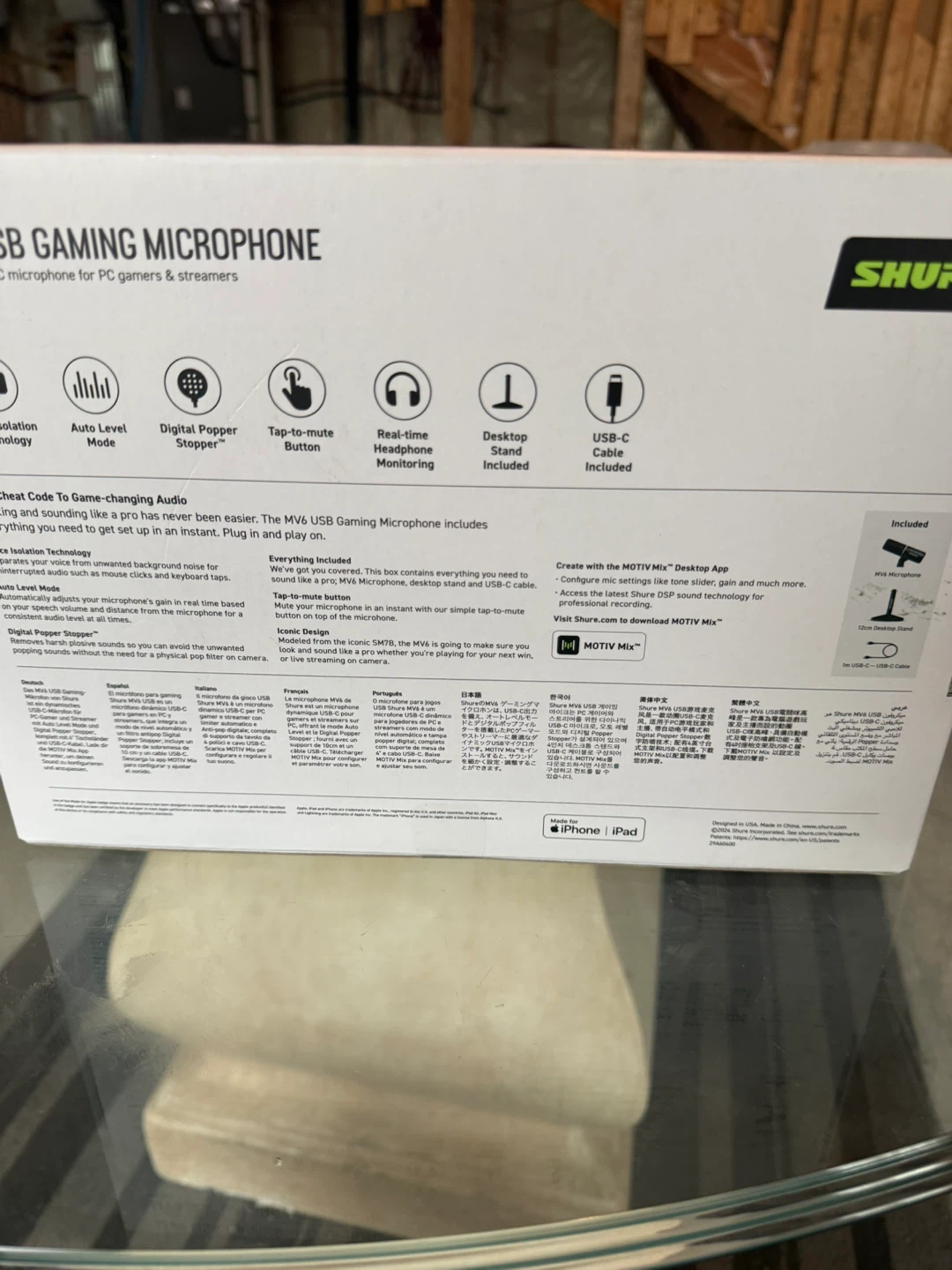 Shure MV6 USB Gaming Microphone