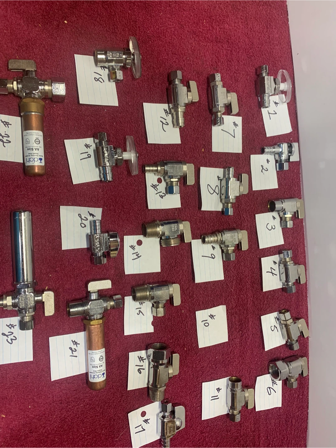 CHROME SHUT OFF VALVES & HAMMER ARRESTORS
