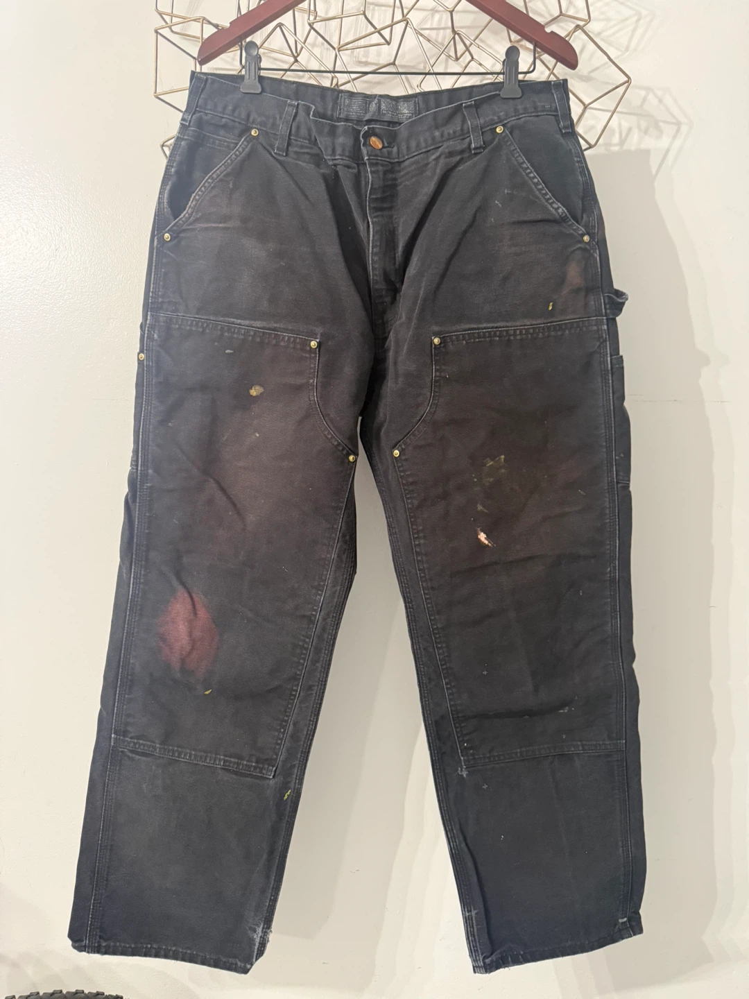Carhartt Black Carpenter Pants 38x32