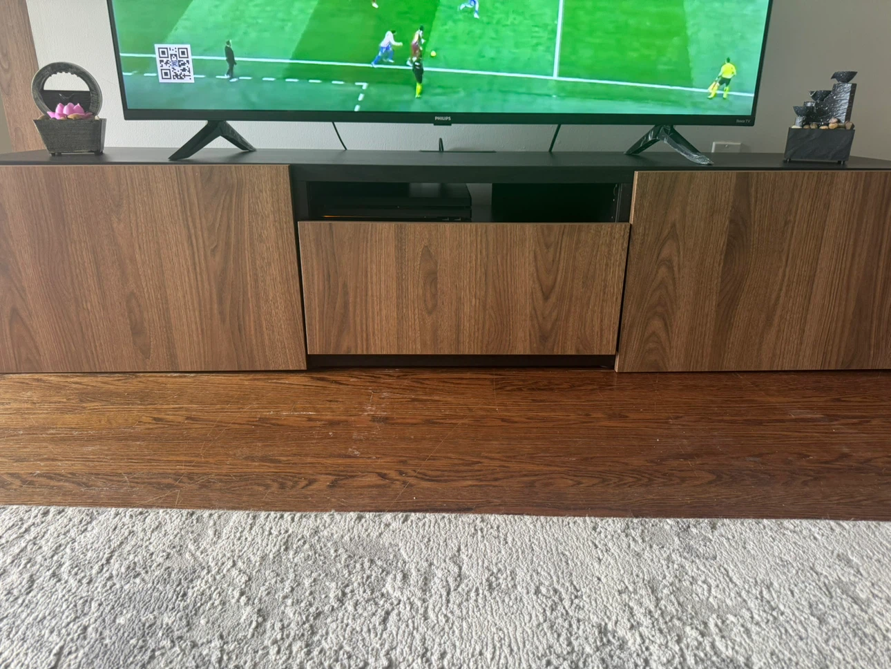 Modern Walnut Entertainment Unit