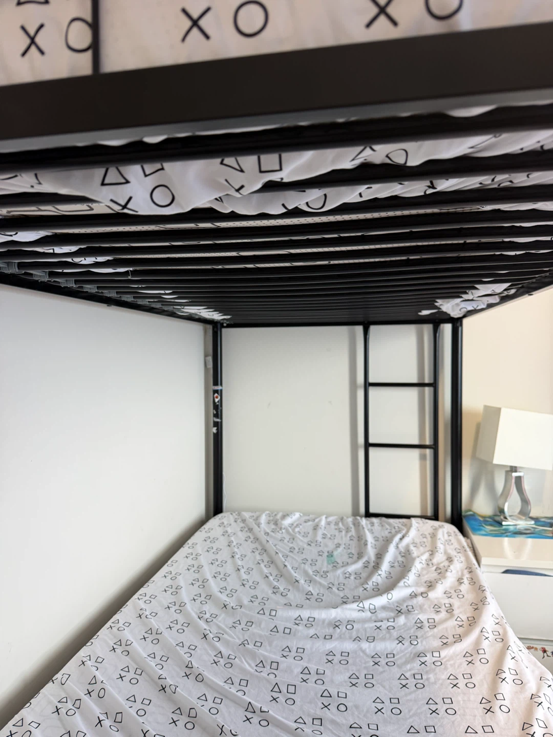 Black Metal Twin Bunk Bed Frame - photo 3