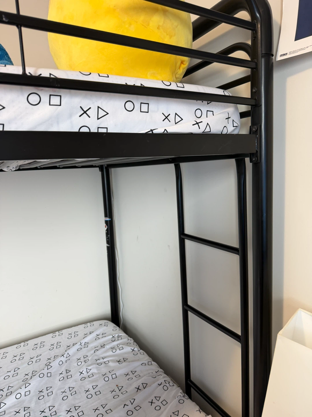 Black Metal Twin Bunk Bed Frame - photo 4