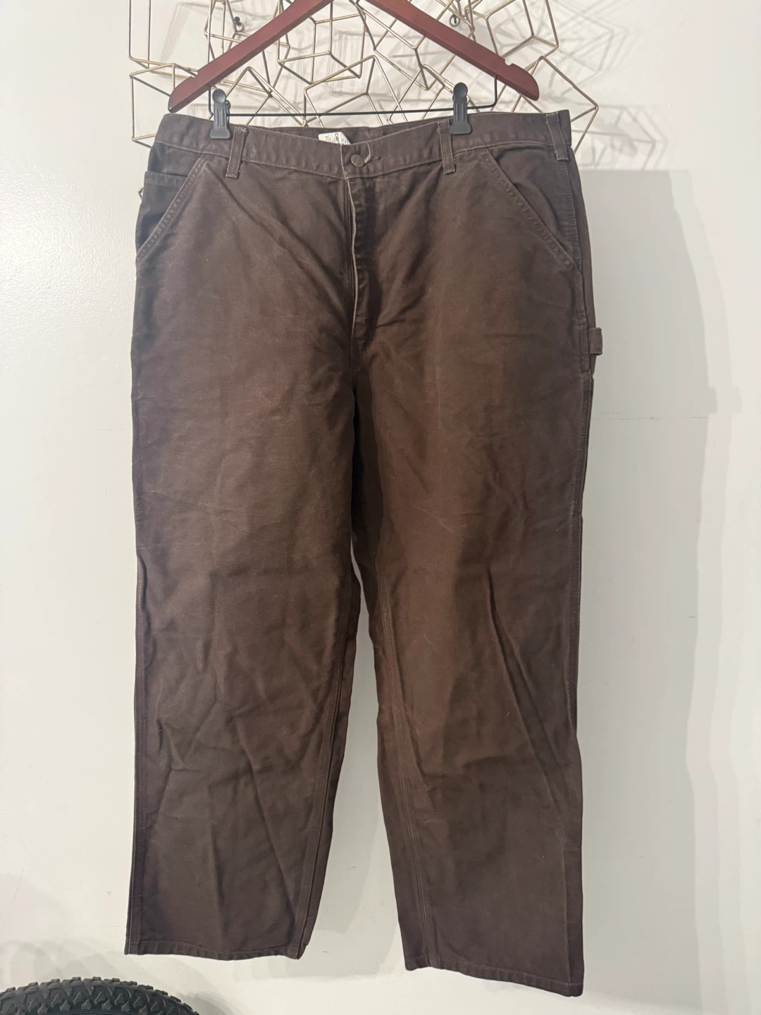 Carhartt Dungaree Fit Work Pants 40X32 Brown