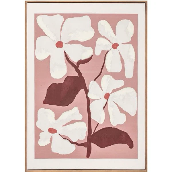 MOE'S Home Collection Blush Framed Painting