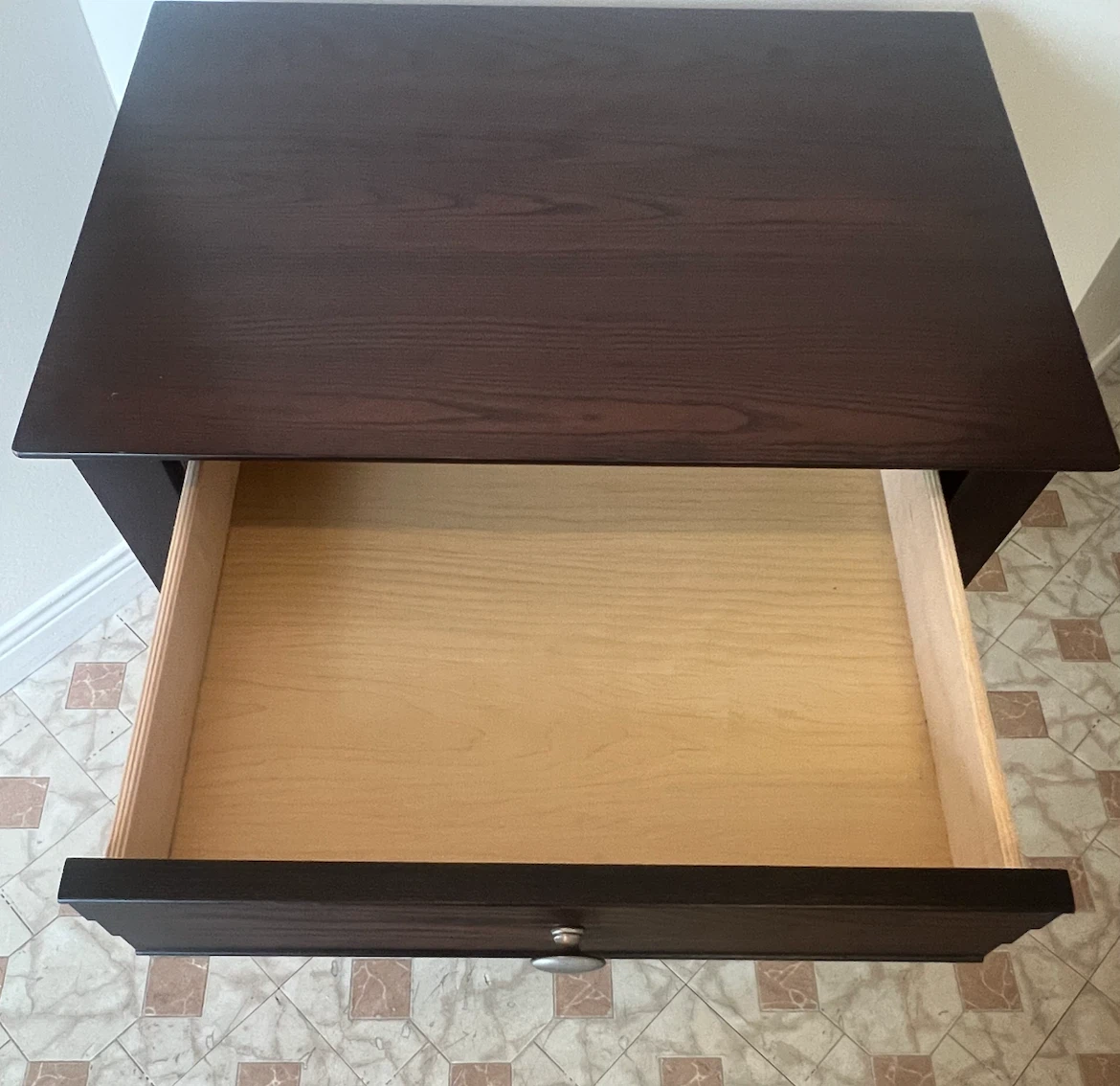 Dark Wood Nightstand - photo 2