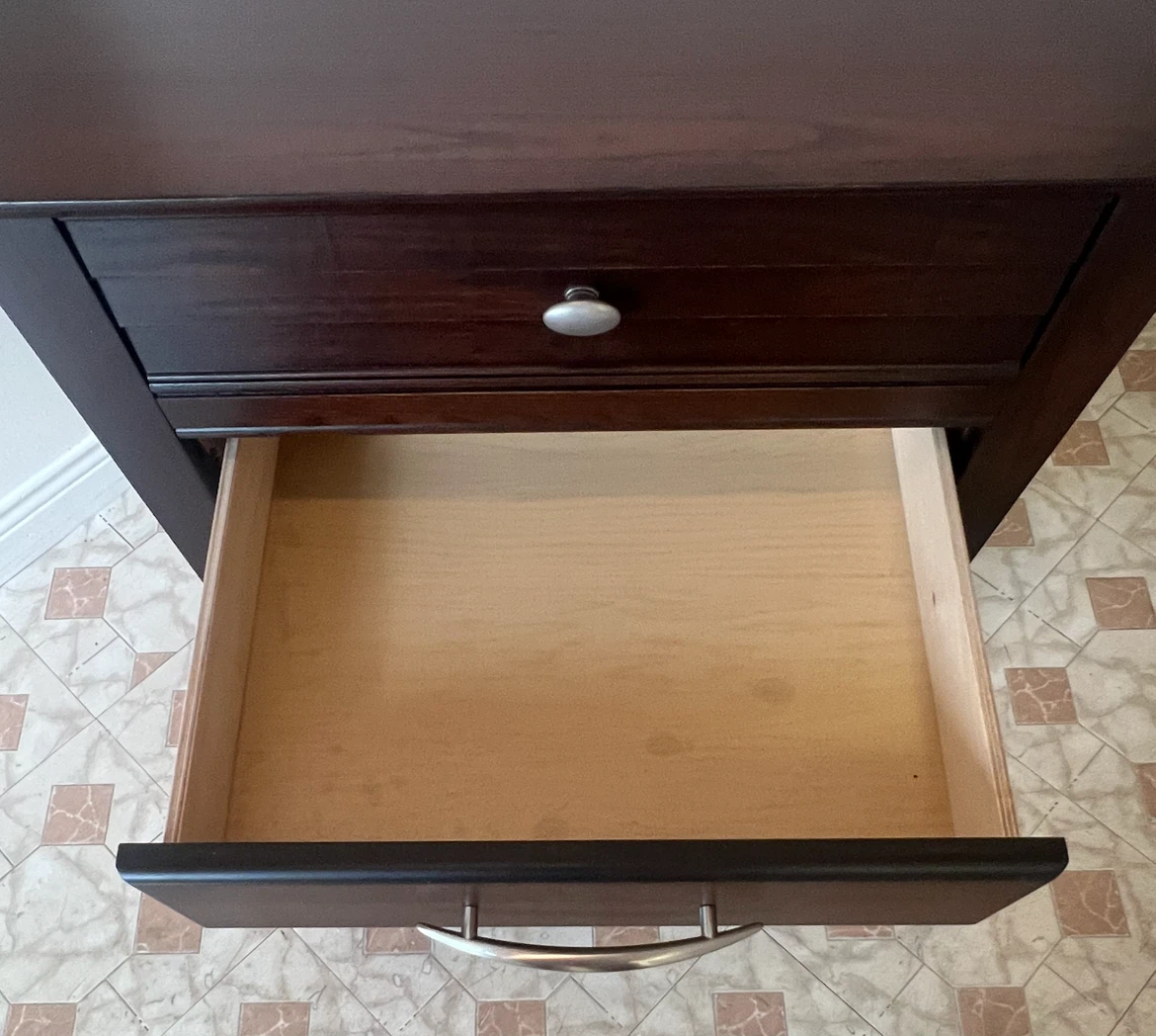 Dark Wood Nightstand - photo 3