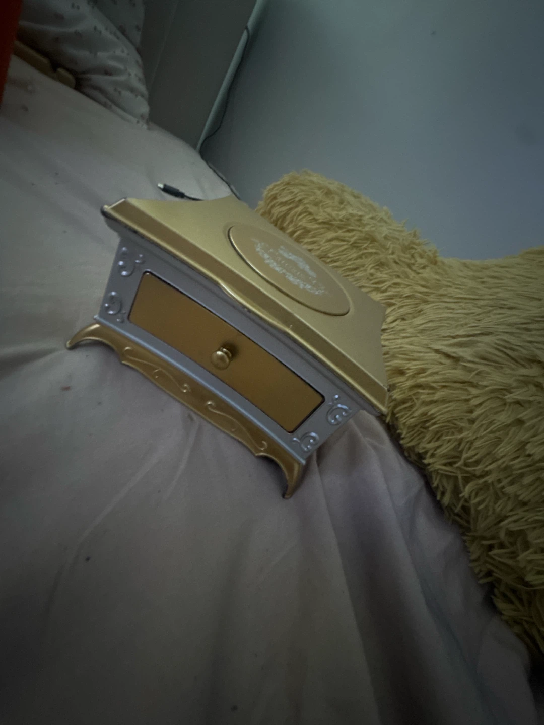 Vintage Ballerina Music Box with Drawer