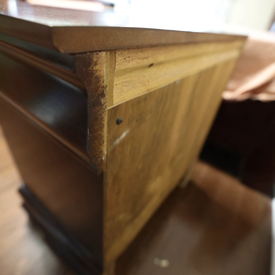 Wooden Nightstand with Two Drawers - photo 5
