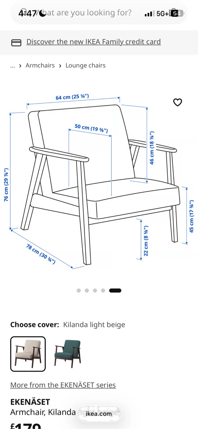 TWO IKEA EKENÄSET armchair in Kilanda light beige - photo 3