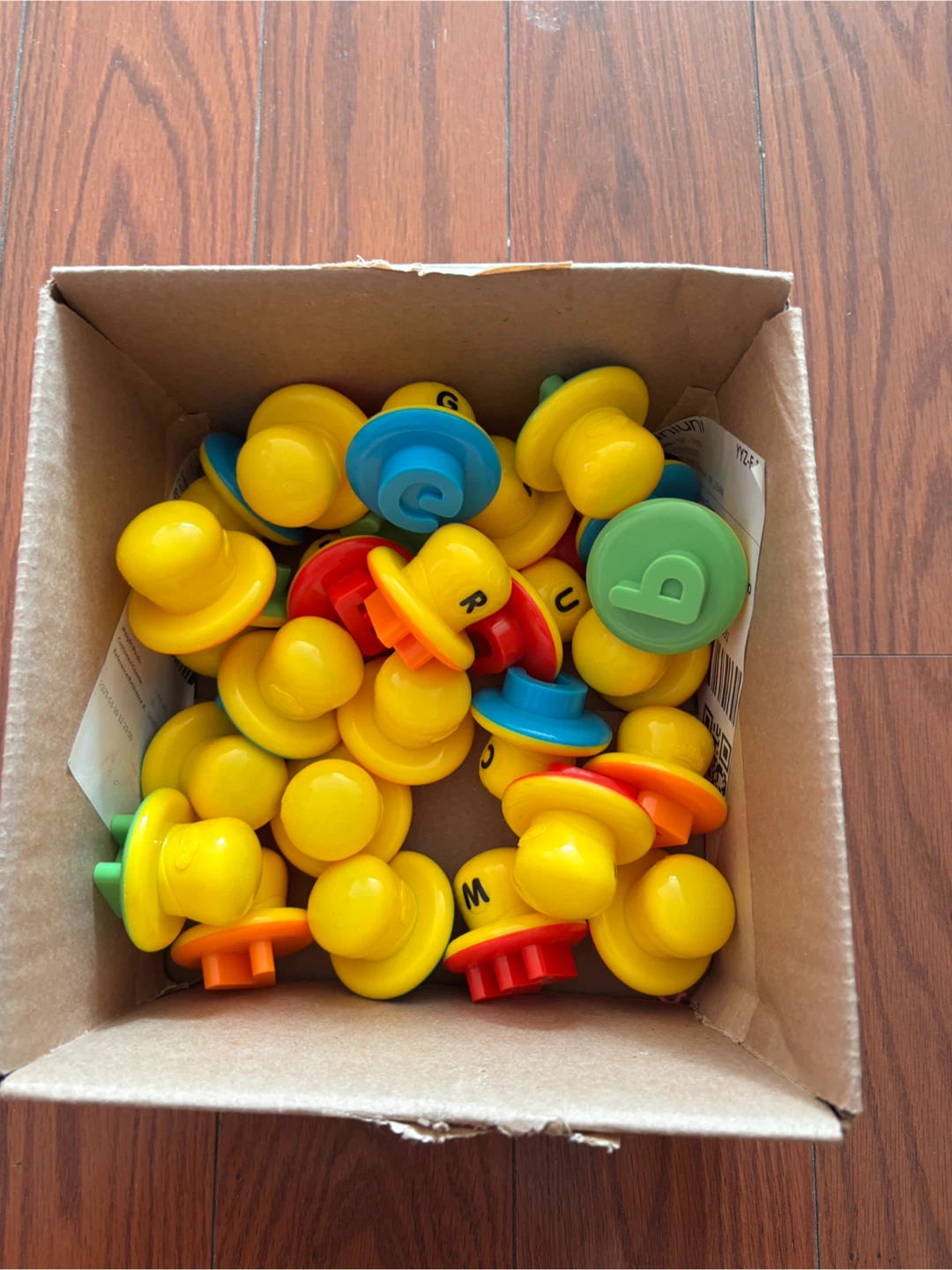 Letter Pegs for play dough