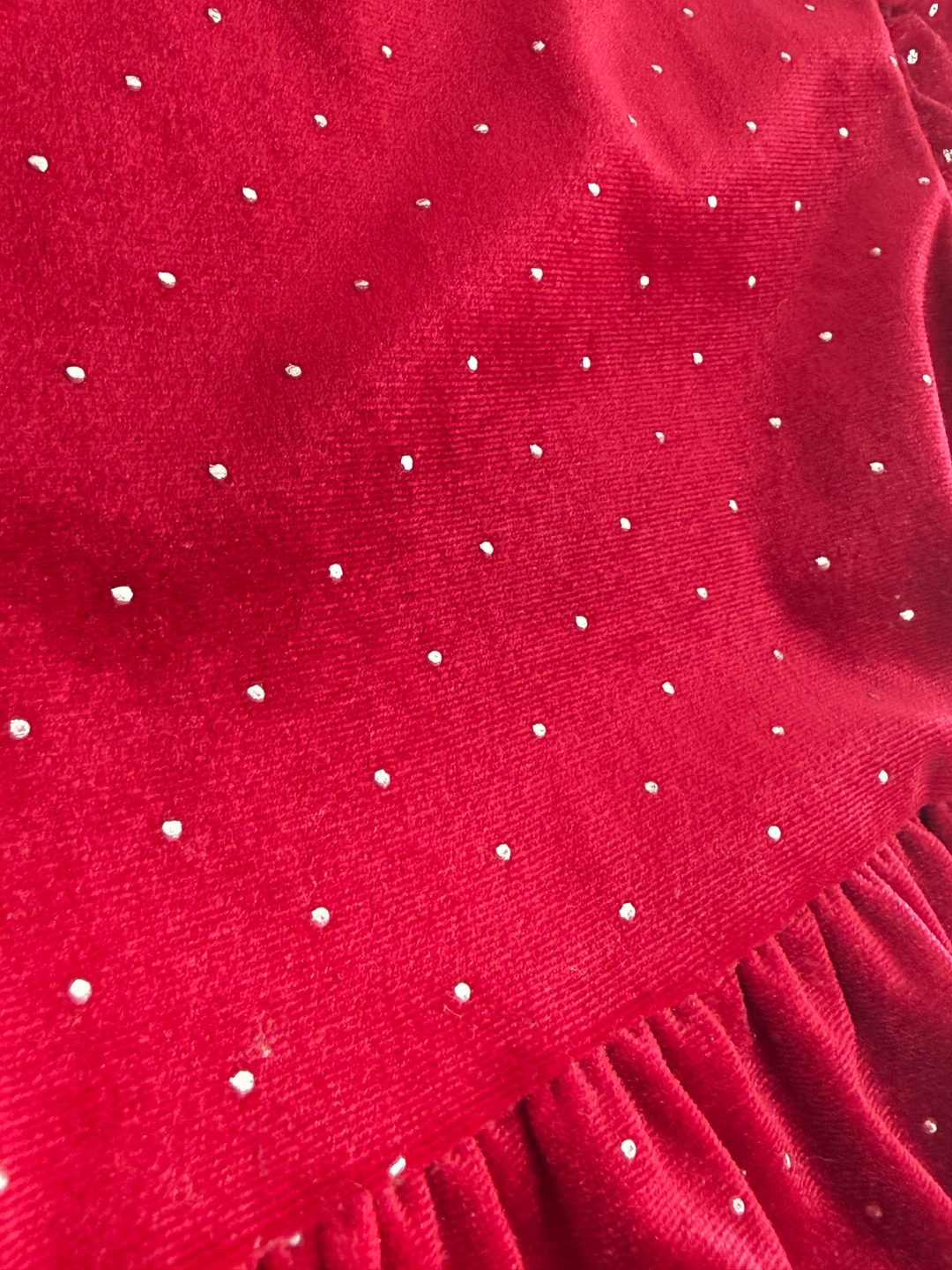 Kids Red Velvet Dress with Matching Purse - photo 5
