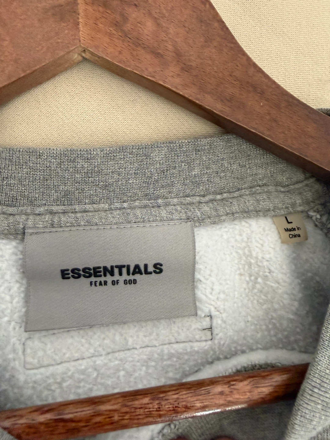 Essentials Fear of God Crewneck Sweatshirt - Grey - photo 3