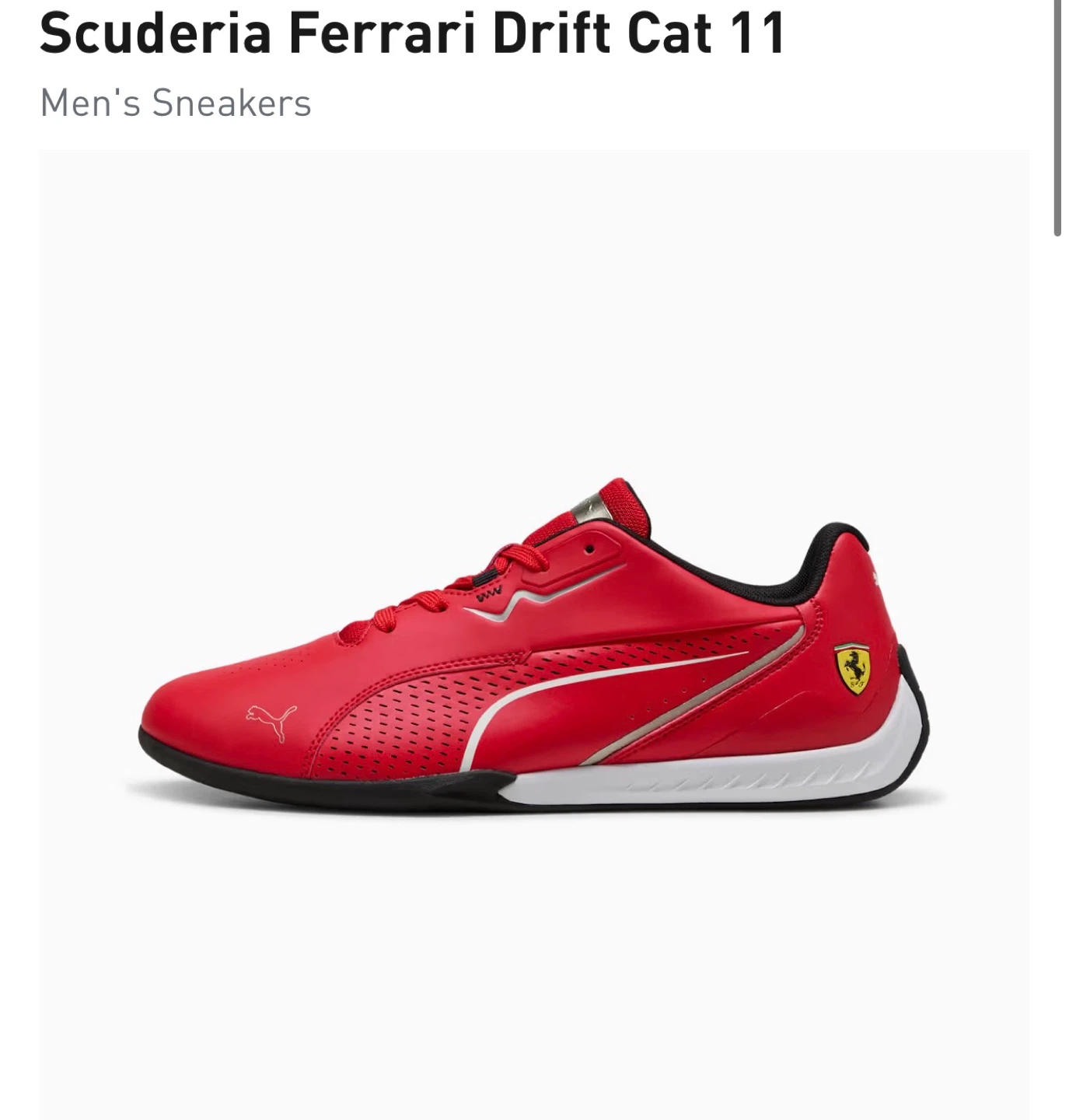 Scuderia Ferrari Drift Cat 11 Men's Sneakers