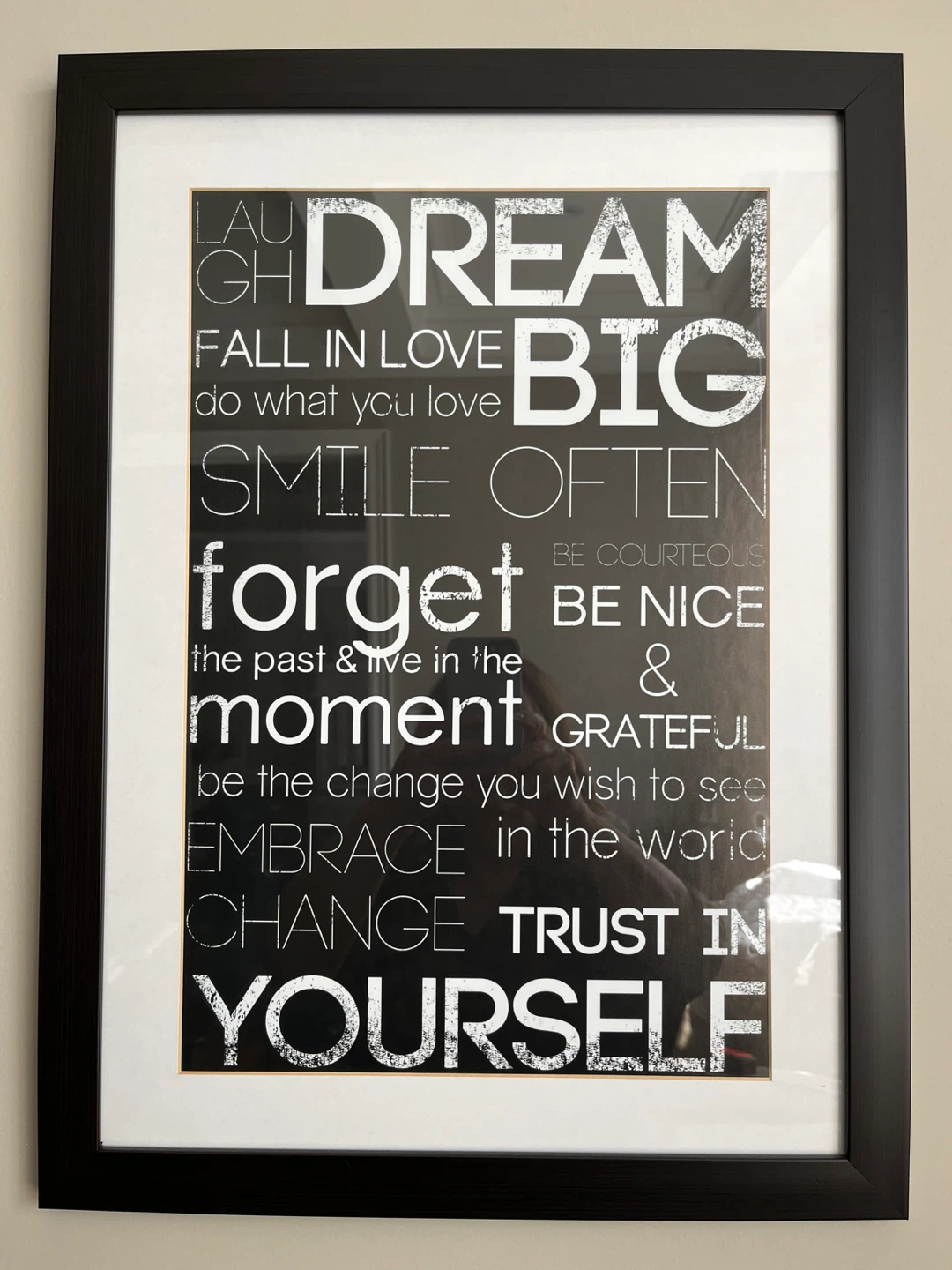 Set of Framed Inspirational Quote Wall Art