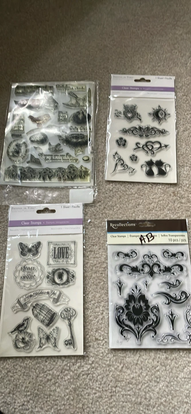 Forever in Time & Recollections Clear Stamps Lot of 4 - photo 5