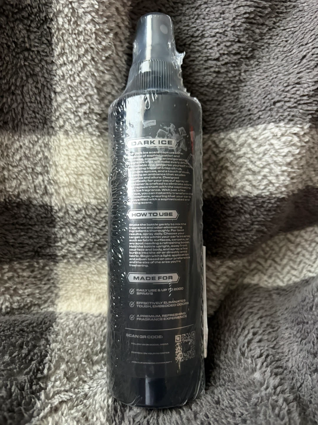 Blackline Car Care Dark Ice Sprayable Air Freshener 8oz - photo 2