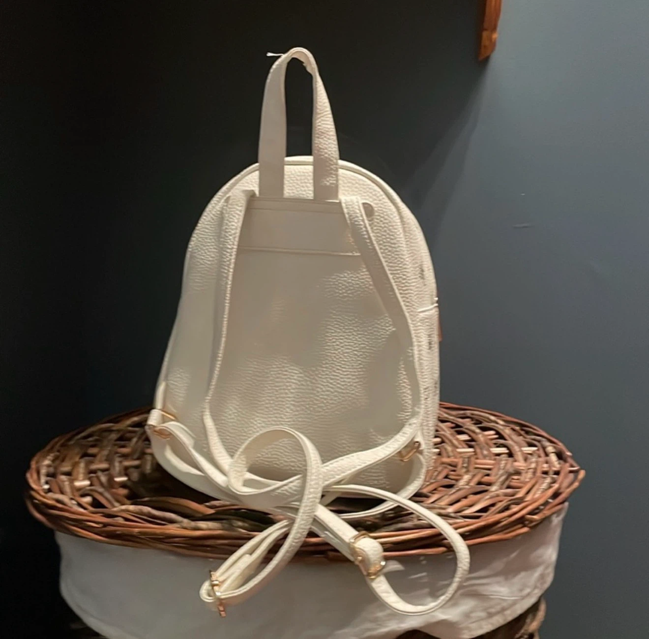 White Claire's Mini Backpack with Love Wings Print - photo 2