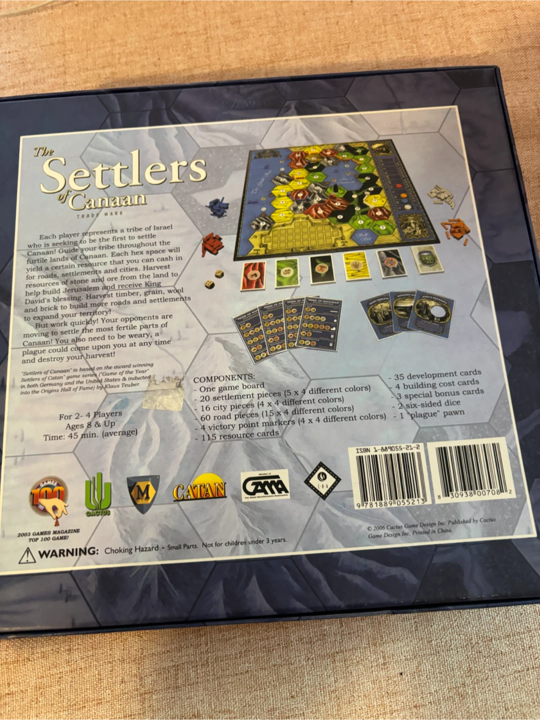 The Settlers of Canaan Board Game - photo 2
