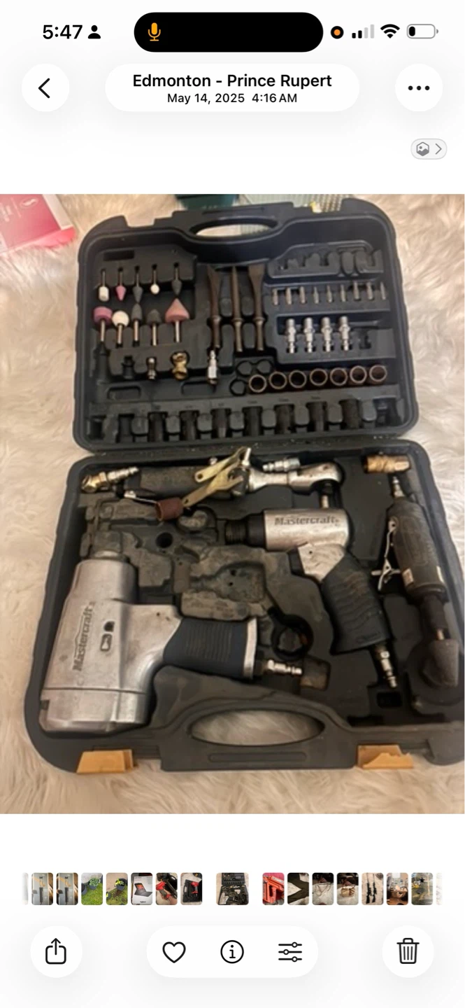 Mastercraft Air Tool Kit with Accessories