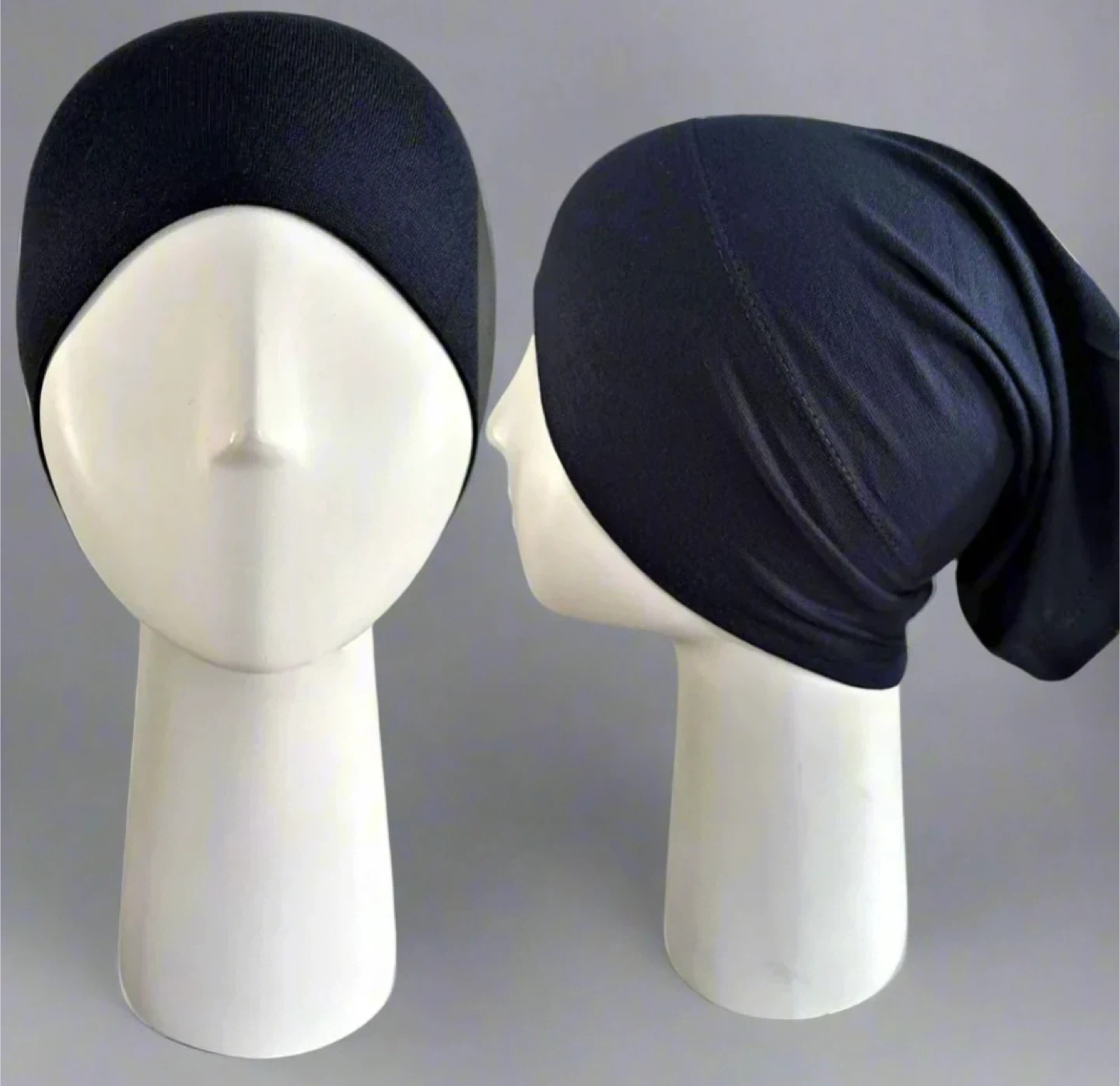Plain Navy Blue Tube Style Cap - New - East York